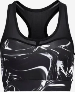 Maillots De Sport Haut De Sport Black Marble Femme Noir