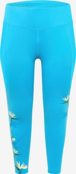 Adidas Sportswear Leggings Skinny Pantalon De Sport THEBE MAGUGU STUDIO Femme Bleu Clair