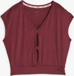 Puma Hauts Pratiques Fonctionnels T-shirt Fonctionnel Femme Merlot