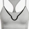 Adidas By Stella Mccartney Brassières Medium Support Soutien-gorge De Sport True Strength Femme Gris