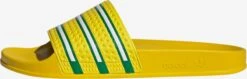 Adidas Originals Chaussures De Piscine Mule Femme Jaune