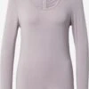 Marika Hauts à Manches Longues T-shirt Fonctionnel ANDREA Femme Taupe