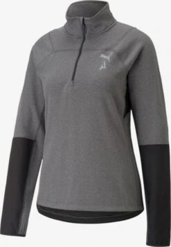 Puma Hauts à Manches Longues T-shirt Fonctionnel Femme Gris Chiné