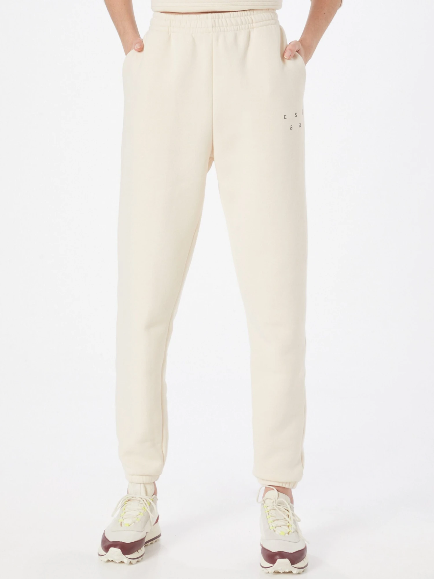 CASALL Pantalons De Jogging Effilé Pantalon De Sport Femme Crème 3 CASALL Pantalons De Jogging Effilé Pantalon De Sport Femme Crème – Image 3