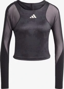 ADIDAS PERFORMANCE Hauts à Manches Longues T-shirt Fonctionnel Paris Femme Anthracite