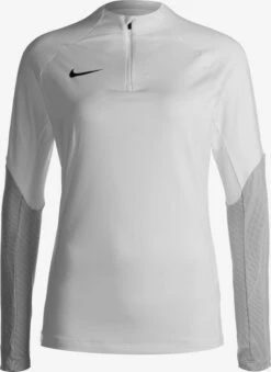 Nike Hauts à Manches Longues T-shirt Fonctionnel Strike 23 Femme Gris Clair / Blanc
