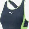 Puma Maillots De Sport Bustier Haut De Sport Femme Bleu Nuit