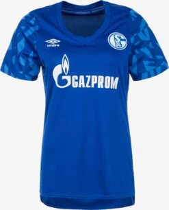 UMBRO Hauts Pratiques Fonctionnels Maillot FC Schalke 04 Femme Bleu