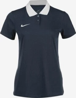 Nike Hauts Pratiques Fonctionnels T-shirt Fonctionnel Femme Marine / Blanc