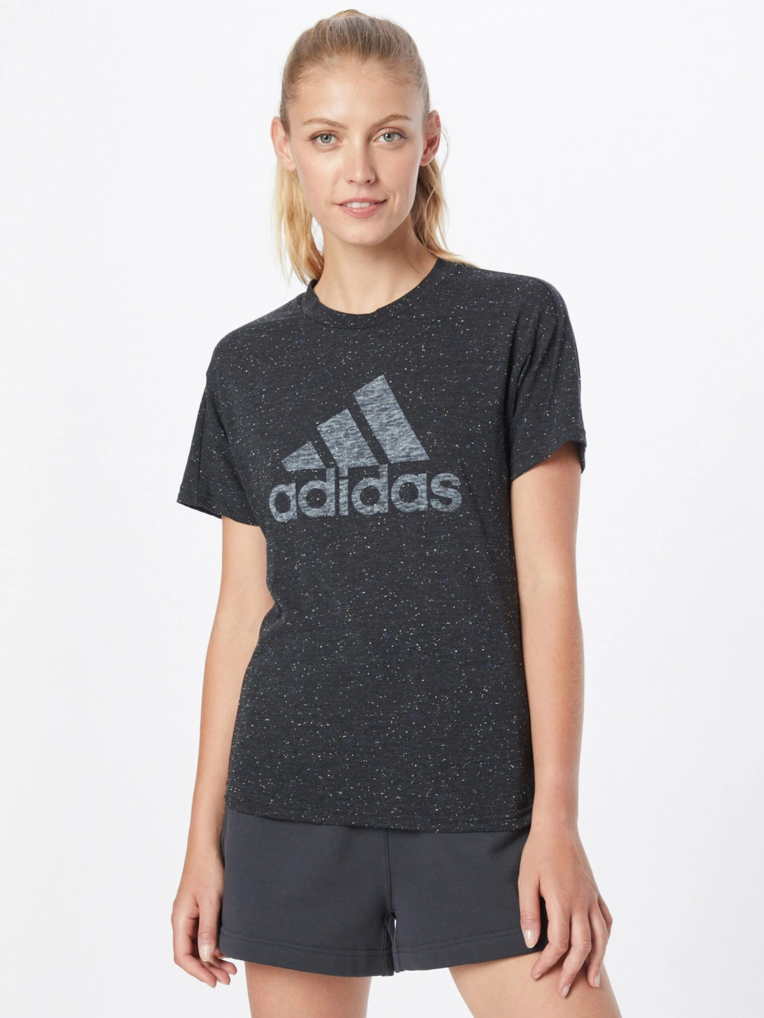 Adidas Sportswear Hauts Pratiques Fonctionnels T-shirt Fonctionnel Winners 3.0 Femme Noir Chiné 3 Adidas Sportswear Hauts Pratiques Fonctionnels T-shirt Fonctionnel Winners 3.0 Femme Noir Chiné – Image 3