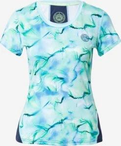 BIDI BADU Hauts Pratiques Fonctionnels T-shirt Fonctionnel Eve Femme Bleu Marine / Vert Pastel / Vert Foncé