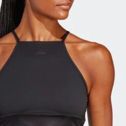 ADIDAS PERFORMANCE Maillots De Sport Bustier Haut De Sport Femme Noir -ADIDAS PERFORMANCE Soldes 40124479de029cd59a7e7c06a0b798f4