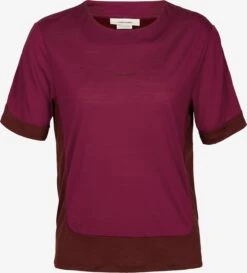 Icebreaker T-Shirts T-shirt Fonctionnel ZoneKnit Femme Rose Foncé