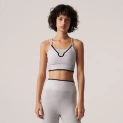 Adidas By Stella Mccartney Brassières Medium Support Soutien-gorge De Sport True Strength Femme Gris -ADIDAS PERFORMANCE Soldes 4e336804a6465221511bde8706f66ccc