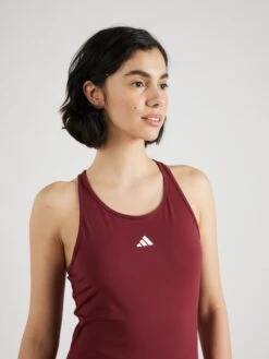ADIDAS PERFORMANCE Maillots De Sport Haut De Sport Femme Rouge Carmin -ADIDAS PERFORMANCE Soldes 4ed2b9e40635c67408272a589cb73dac