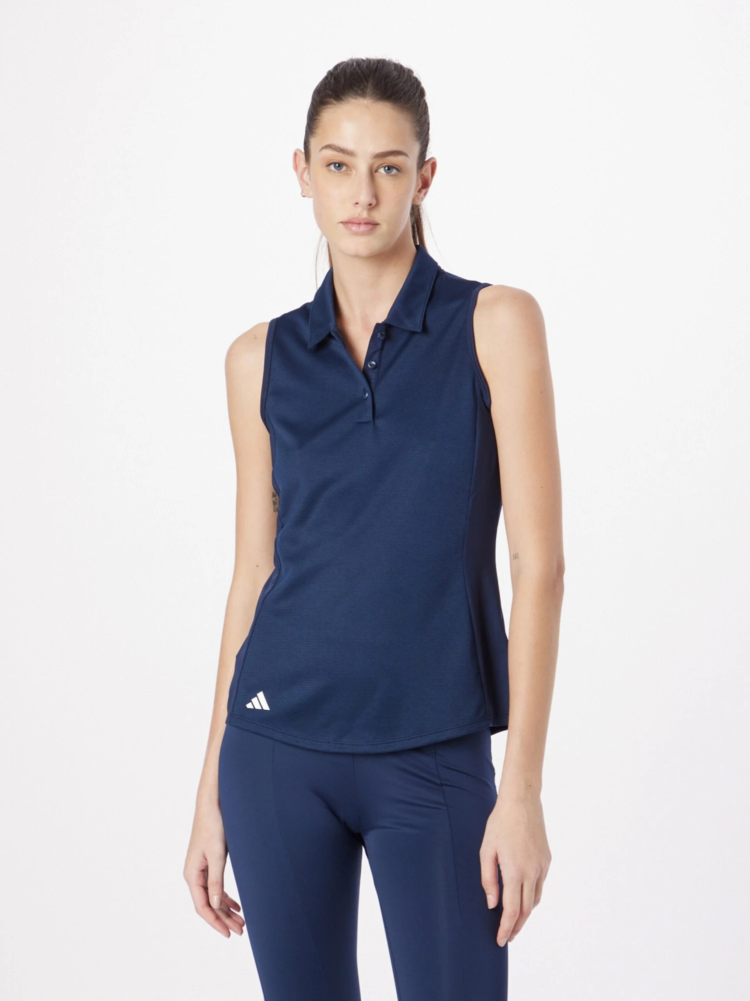 Adidas Golf Maillots De Sport T-shirt Fonctionnel Femme Bleu Marine 3 Adidas Golf Maillots De Sport T-shirt Fonctionnel Femme Bleu Marine – Image 3