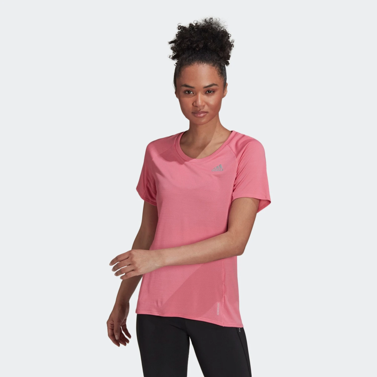 Adidas Sportswear Hauts Pratiques Fonctionnels T-shirt Fonctionnel Runner Femme Rose 2 Adidas Sportswear Hauts Pratiques Fonctionnels T-shirt Fonctionnel Runner Femme Rose – Image 2