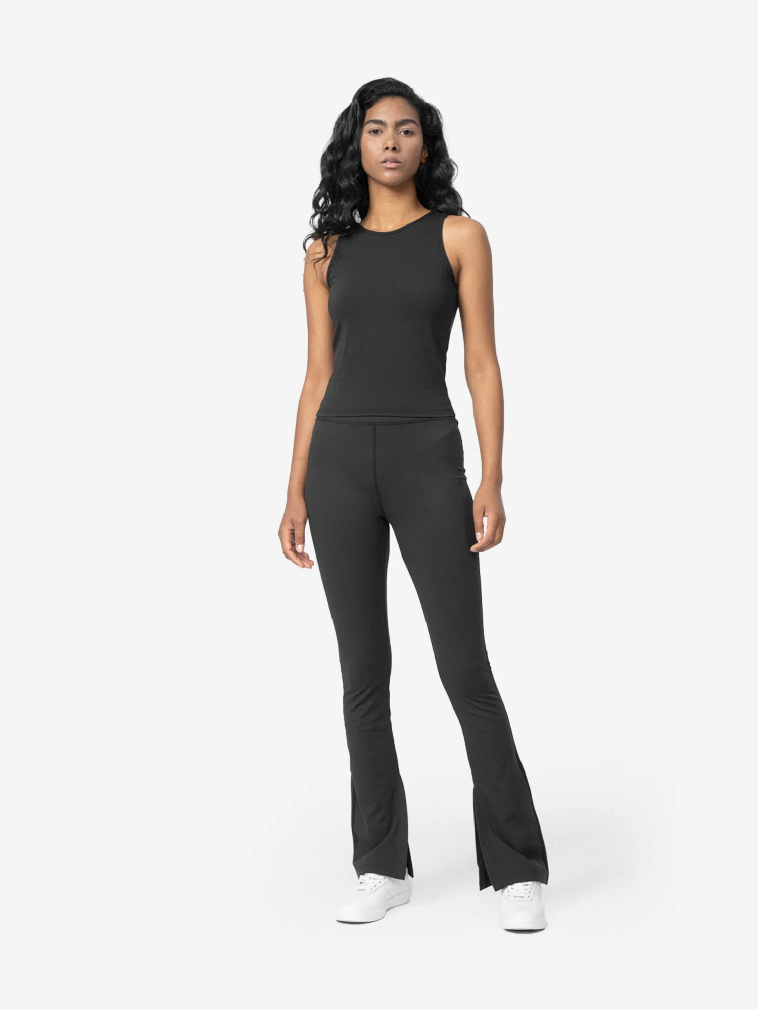 4F Pantalons Dentraînement Bootcut Pantalon De Sport TIGHTS CAS Femme Noir 3 4F Pantalons Dentraînement Bootcut Pantalon De Sport TIGHTS CAS Femme Noir – Image 3