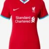 Nike Hauts Pratiques Fonctionnels Maillot FC Liverpool Home Stadium 2020/2021 Femme Rouge
