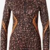 Adidas By Stella Mccartney Hauts à Manches Longues T-shirt Fonctionnel Femme Chocolat / Brun Foncé