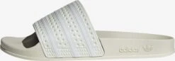 Adidas Originals Chaussures De Piscine Mule ADILETTE Femme Blanc