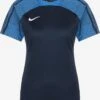 Nike Hauts Pratiques Fonctionnels T-shirt Fonctionnel Femme Bleu / Bleu Marine