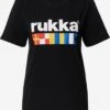 RUKKA Hauts Pratiques Fonctionnels T-Shirt VALKOJA Femme Noir