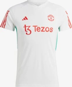 ADIDAS PERFORMANCE Hauts Pratiques Fonctionnels Maillot Manchester United Tiro 23 Femme Blanc