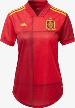 Adidas Sportswear Hauts Pratiques Fonctionnels Maillot FEF Spanien Home EM 2020 Femme Rouge Néon