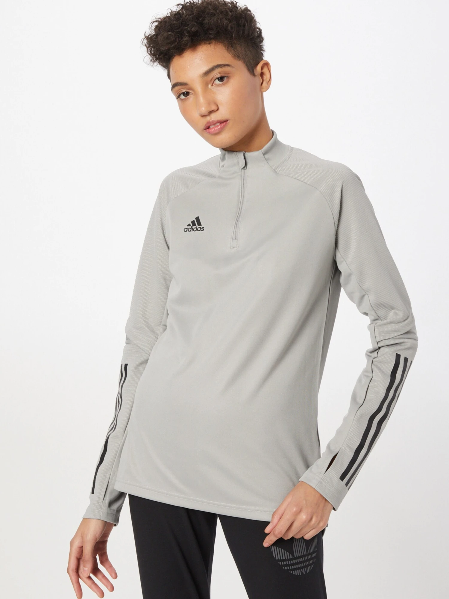 Adidas Sportswear Hauts à Manches Longues T-shirt Fonctionnel Condivo 20 Femme Gris Clair 2 Adidas Sportswear Hauts à Manches Longues T-shirt Fonctionnel Condivo 20 Femme Gris Clair – Image 2