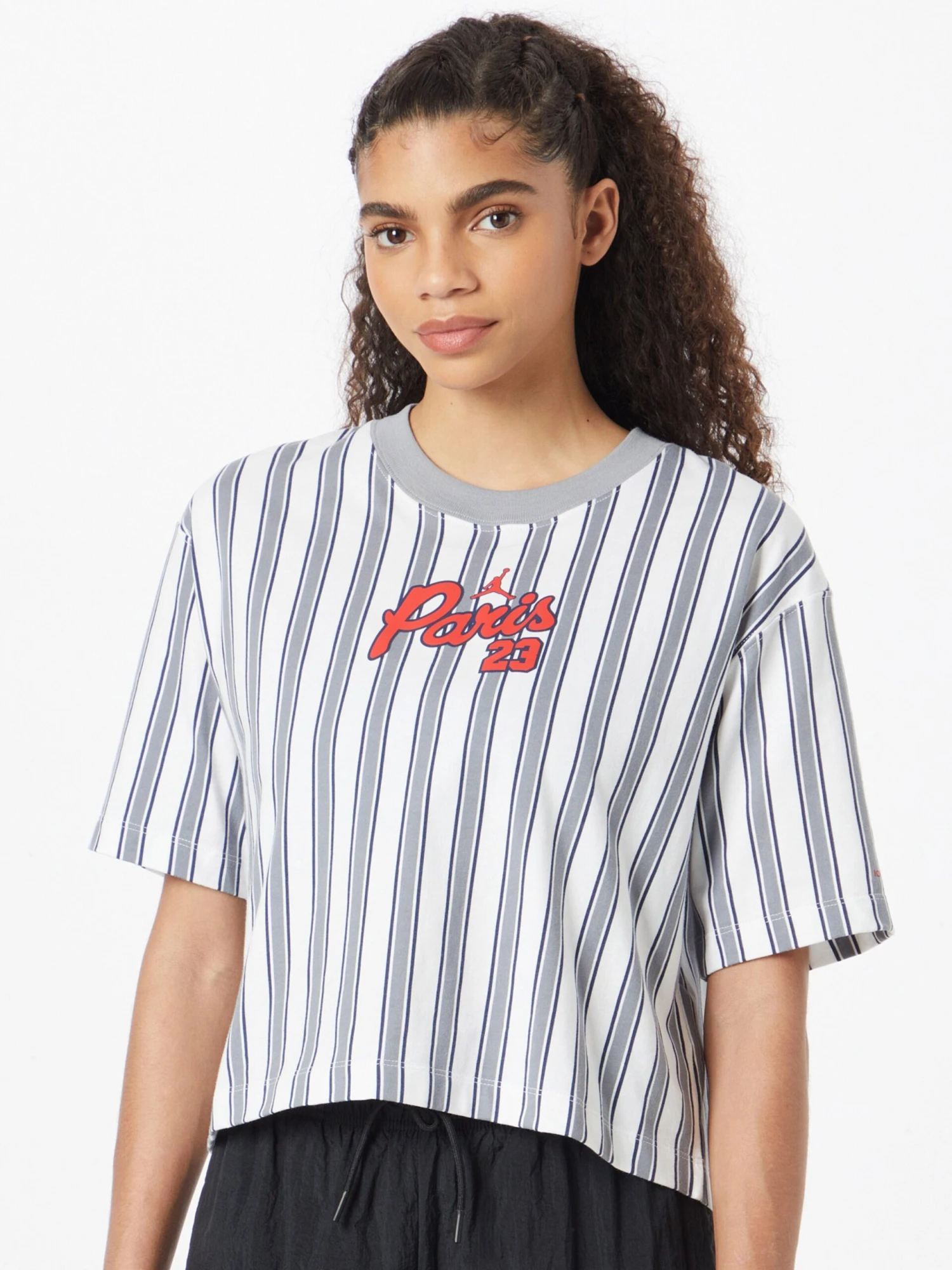 Jordan Hauts Pratiques Fonctionnels T-shirt Fonctionnel Paris St.-Germain Femme Gris Clair 2 Jordan Hauts Pratiques Fonctionnels T-shirt Fonctionnel Paris St.-Germain Femme Gris Clair – Image 2