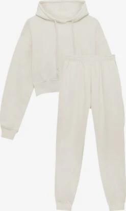 PULL & BEAR Ensembles Survêtement Femme écru