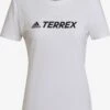 Adidas TERREX Hauts Pratiques Fonctionnels Skinny T-shirt Fonctionnel TERREX Classic Femme Blanc