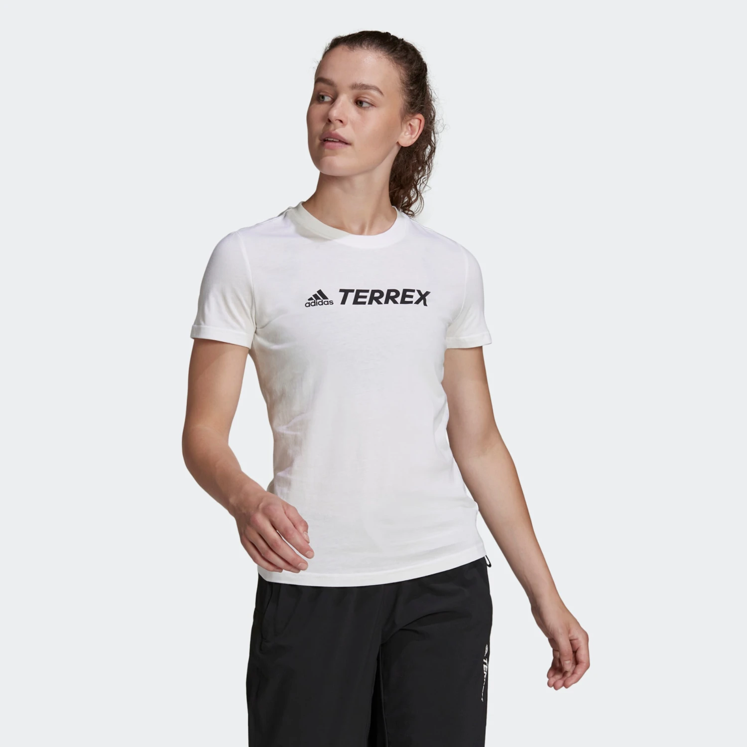Adidas TERREX Hauts Pratiques Fonctionnels Skinny T-shirt Fonctionnel TERREX Classic Femme Blanc 2 Adidas TERREX Hauts Pratiques Fonctionnels Skinny T-shirt Fonctionnel TERREX Classic Femme Blanc – Image 2