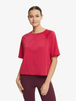 T-Shirts T-shirt Fonctionnel Femme Rouge Cerise -ADIDAS PERFORMANCE Soldes 8ad2178831319e1c1511bda29fd688ca