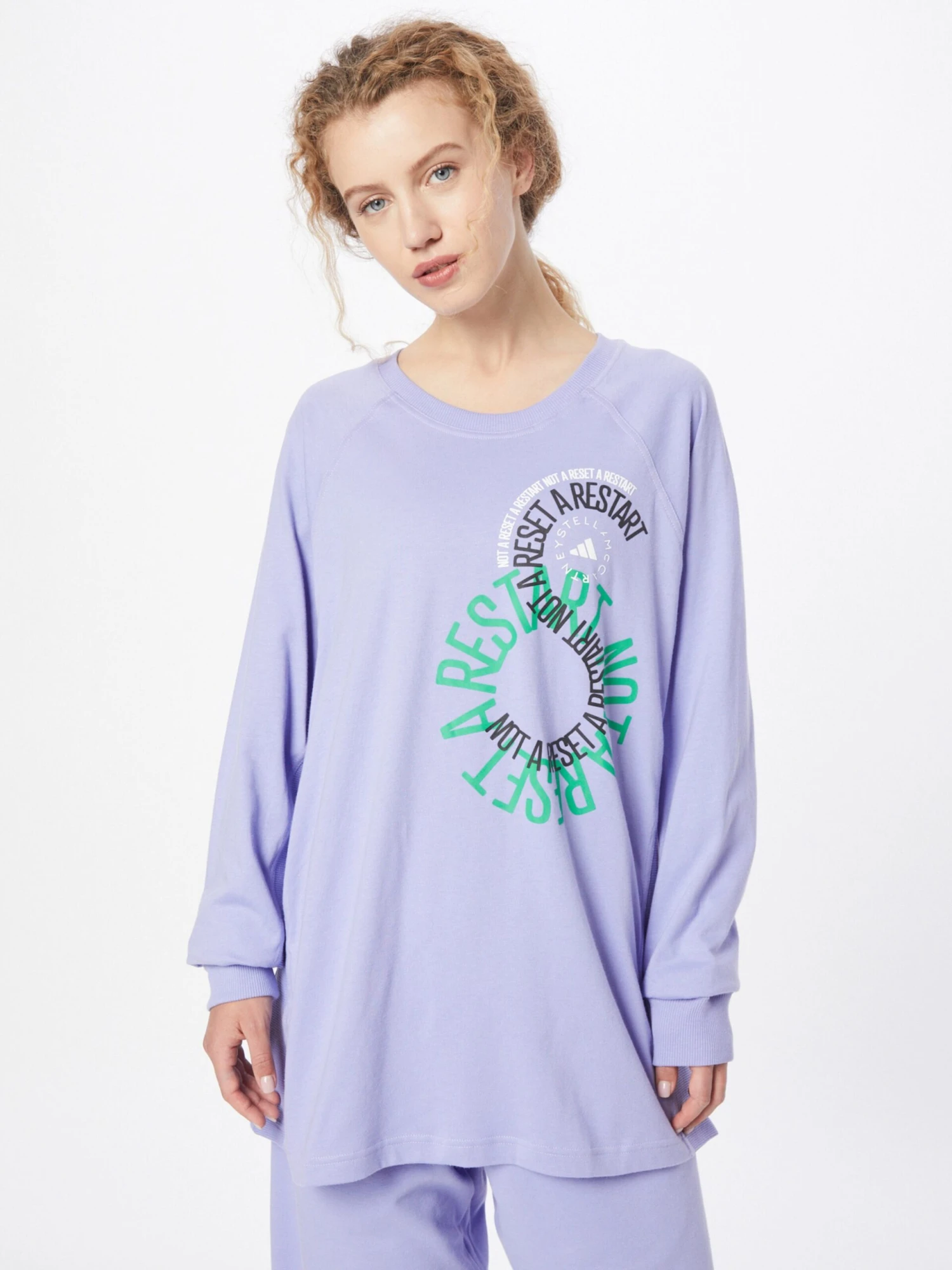 Adidas By Stella Mccartney Hauts à Manches Longues T-Shirt Fonctionnel Femme Violet 2 Adidas By Stella Mccartney Hauts à Manches Longues T-Shirt Fonctionnel Femme Violet – Image 2