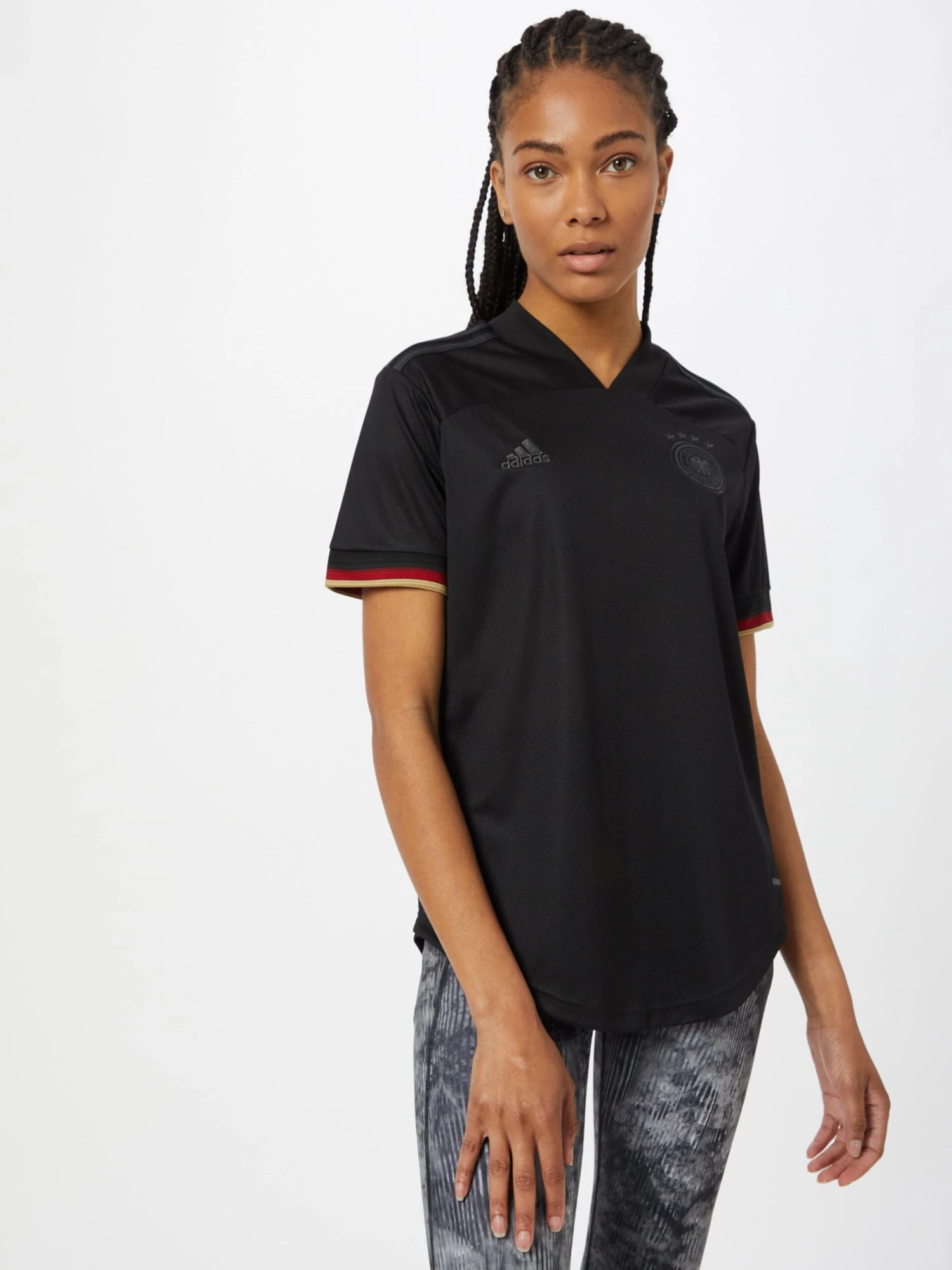 Adidas Sportswear Hauts Pratiques Fonctionnels Maillot DFB Away EM 2021 Femme Noir 2 Adidas Sportswear Hauts Pratiques Fonctionnels Maillot DFB Away EM 2021 Femme Noir – Image 2