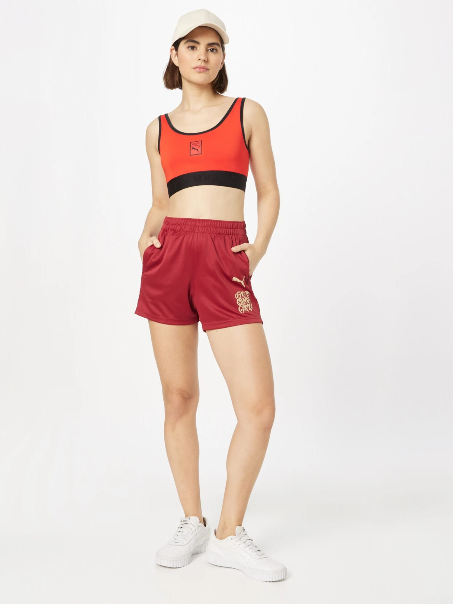 Puma Shorts Regular Pantalon De Sport SHE MOVES THE GAME Femme Rouge Foncé 4 Puma Shorts Regular Pantalon De Sport SHE MOVES THE GAME Femme Rouge Foncé – Image 4