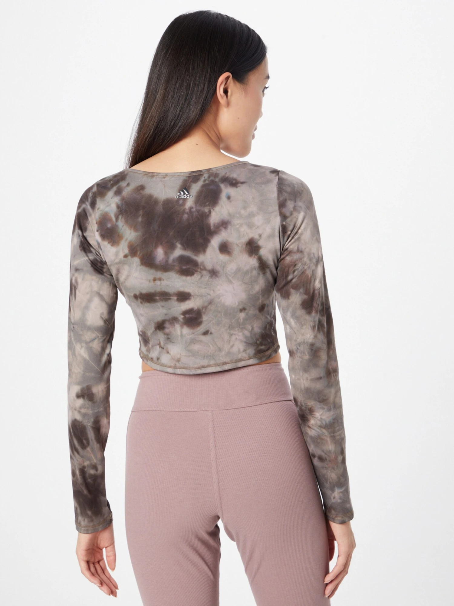 Adidas Sportswear Hauts à Manches Longues T-shirt Fonctionnel Femme Gris / Taupe 3 Adidas Sportswear Hauts à Manches Longues T-shirt Fonctionnel Femme Gris / Taupe – Image 3