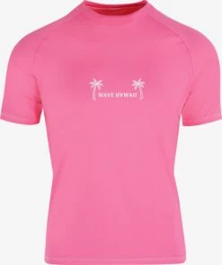 Wave Hawaii Maillots De Sport Haut De Sport Rash Guard Femme Rose