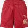 Puma Shorts Regular Pantalon De Sport SHE MOVES THE GAME Femme Rouge Foncé