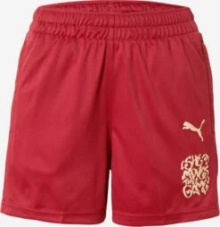 Puma Shorts Regular Pantalon De Sport SHE MOVES THE GAME Femme Rouge Foncé