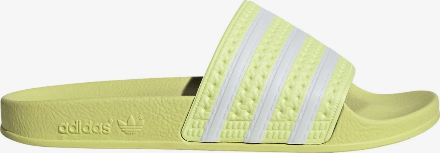Adidas Originals Chaussures De Piscine Mule ADILETTE Femme Jaune 2 Adidas Originals Chaussures De Piscine Mule ADILETTE Femme Jaune – Image 2