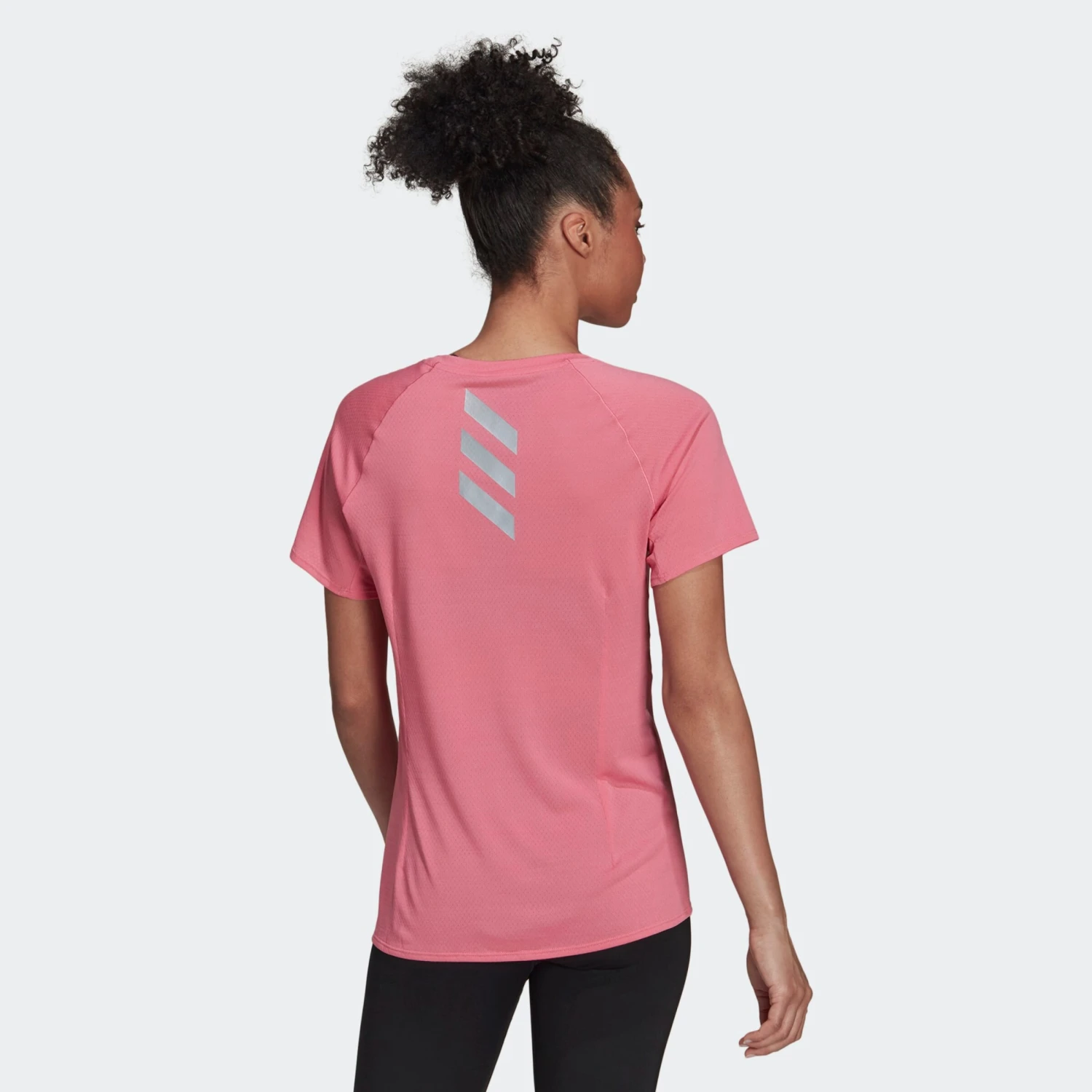 Adidas Sportswear Hauts Pratiques Fonctionnels T-shirt Fonctionnel Runner Femme Rose 3 Adidas Sportswear Hauts Pratiques Fonctionnels T-shirt Fonctionnel Runner Femme Rose – Image 3