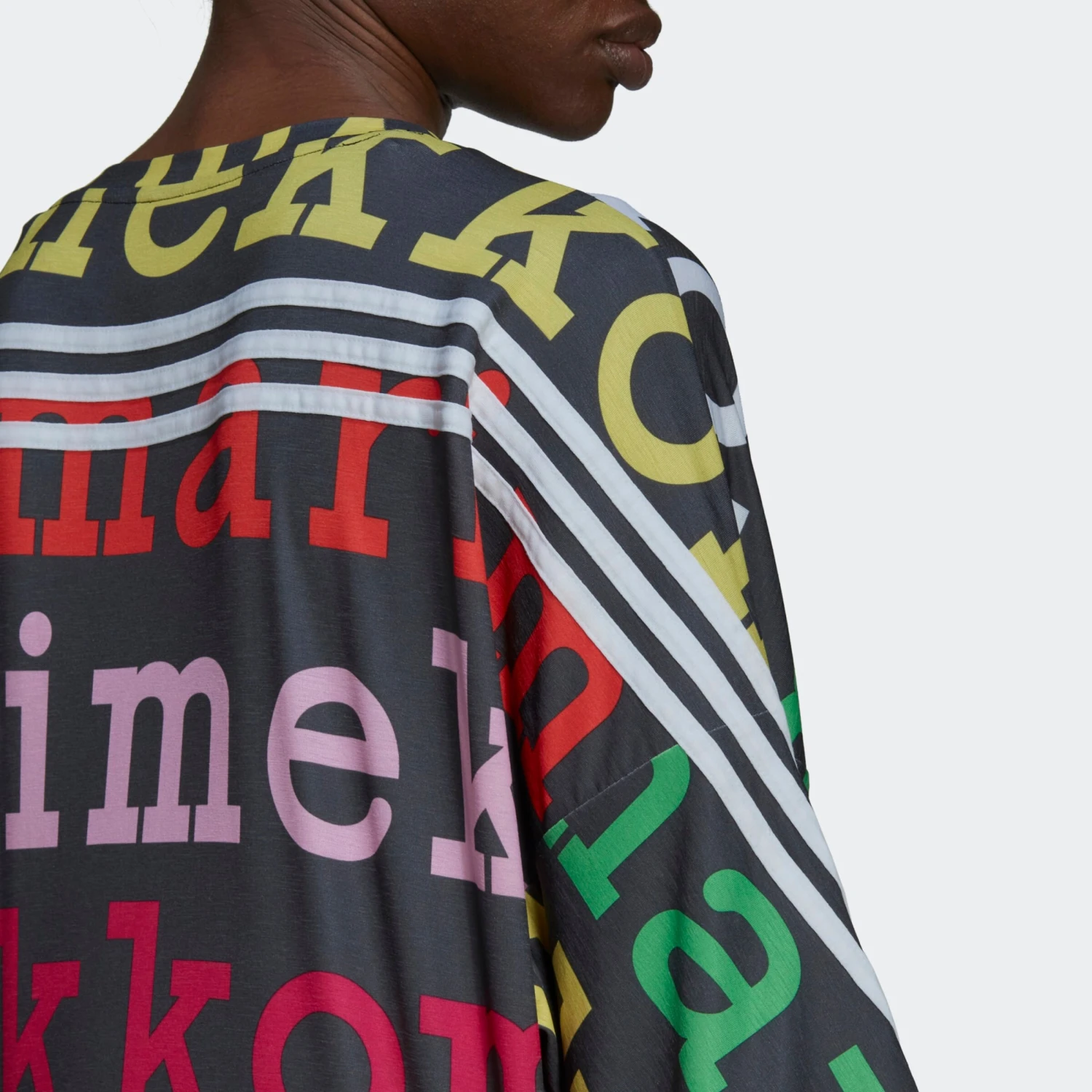 Adidas Sportswear T-Shirts T-shirt Fonctionnel Marimekko Femme Noir 5 Adidas Sportswear T-Shirts T-shirt Fonctionnel Marimekko Femme Noir – Image 5