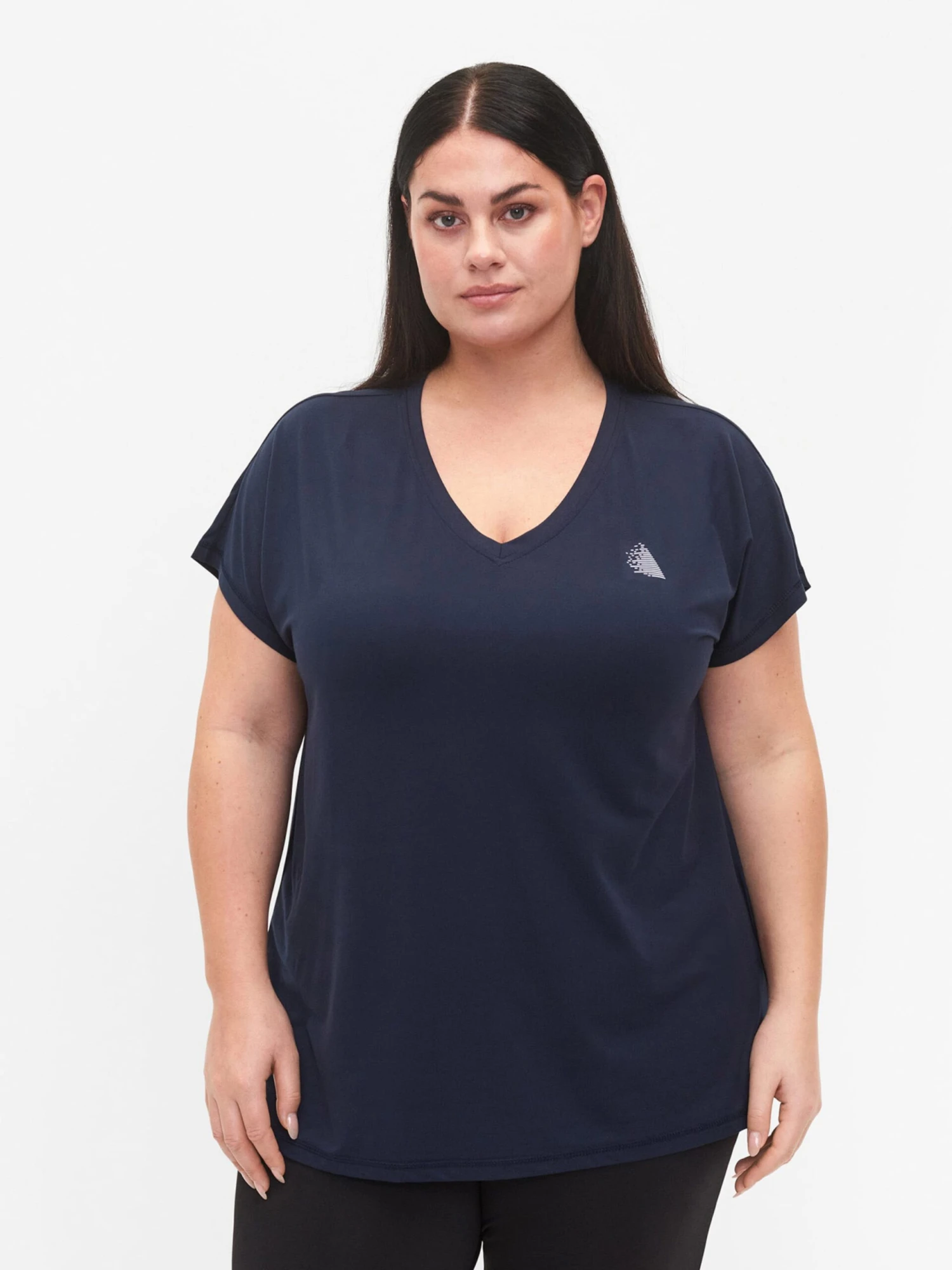 Hauts Pratiques Fonctionnels T-shirt Fonctionnel Femme Bleu Foncé 3 Hauts Pratiques Fonctionnels T-shirt Fonctionnel Femme Bleu Foncé – Image 3