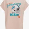 T-Shirts T-shirt Fonctionnel Miami Dolphins Femme Rose Pastel
