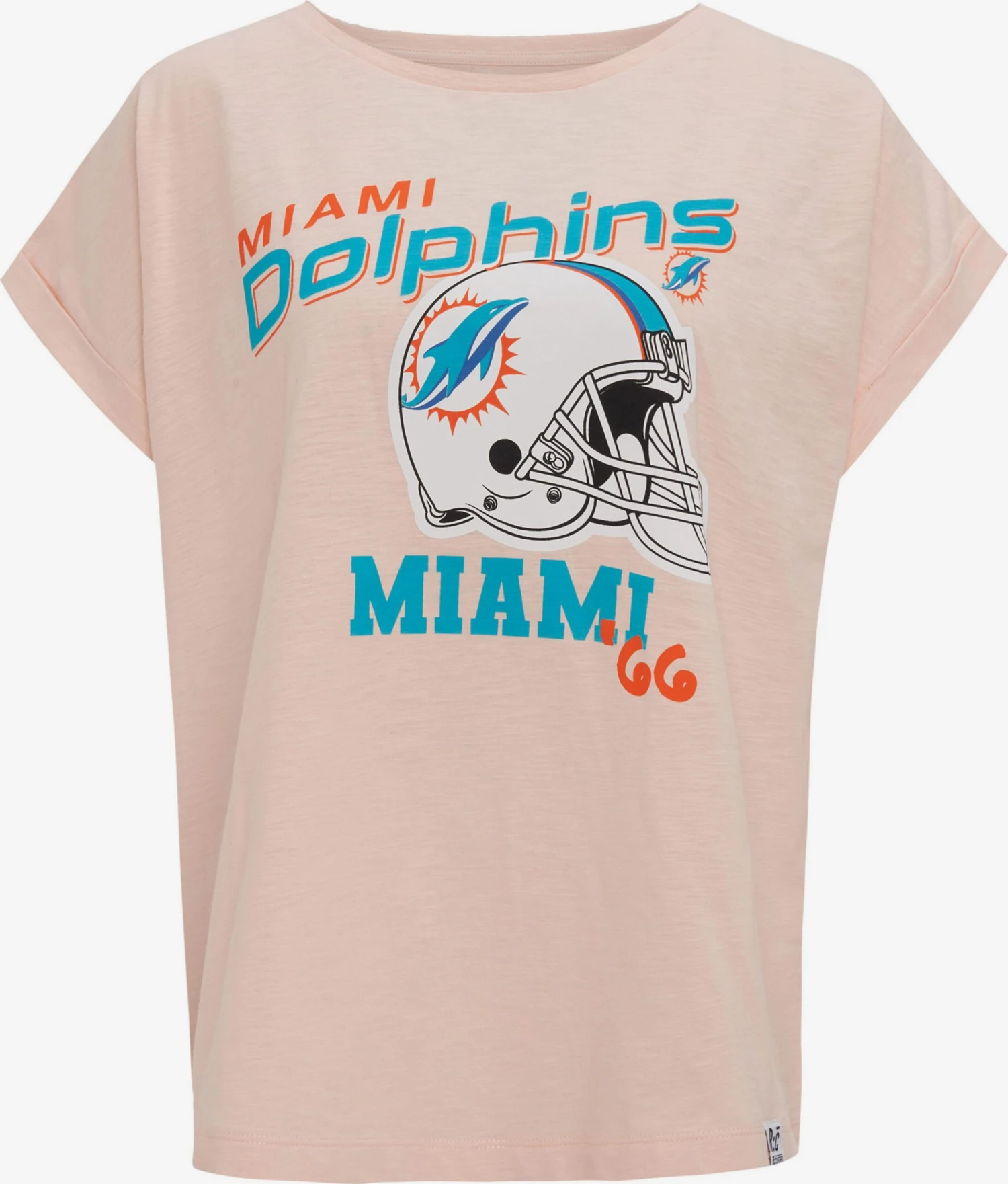 T-Shirts T-shirt Fonctionnel Miami Dolphins Femme Rose Pastel 1 T-Shirts T-shirt Fonctionnel Miami Dolphins Femme Rose Pastel