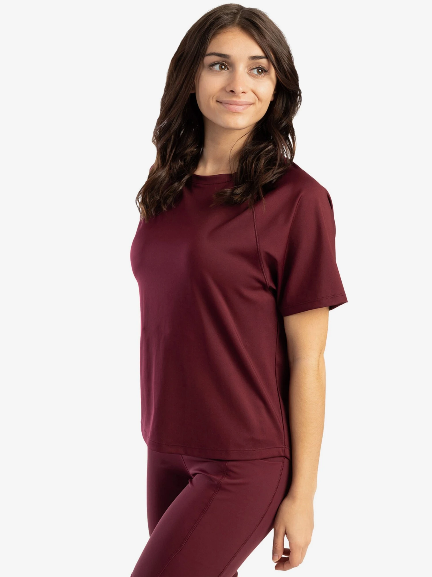 Spyder Hauts Pratiques Fonctionnels T-shirt Fonctionnel Femme Bordeaux 3 Spyder Hauts Pratiques Fonctionnels T-shirt Fonctionnel Femme Bordeaux – Image 3