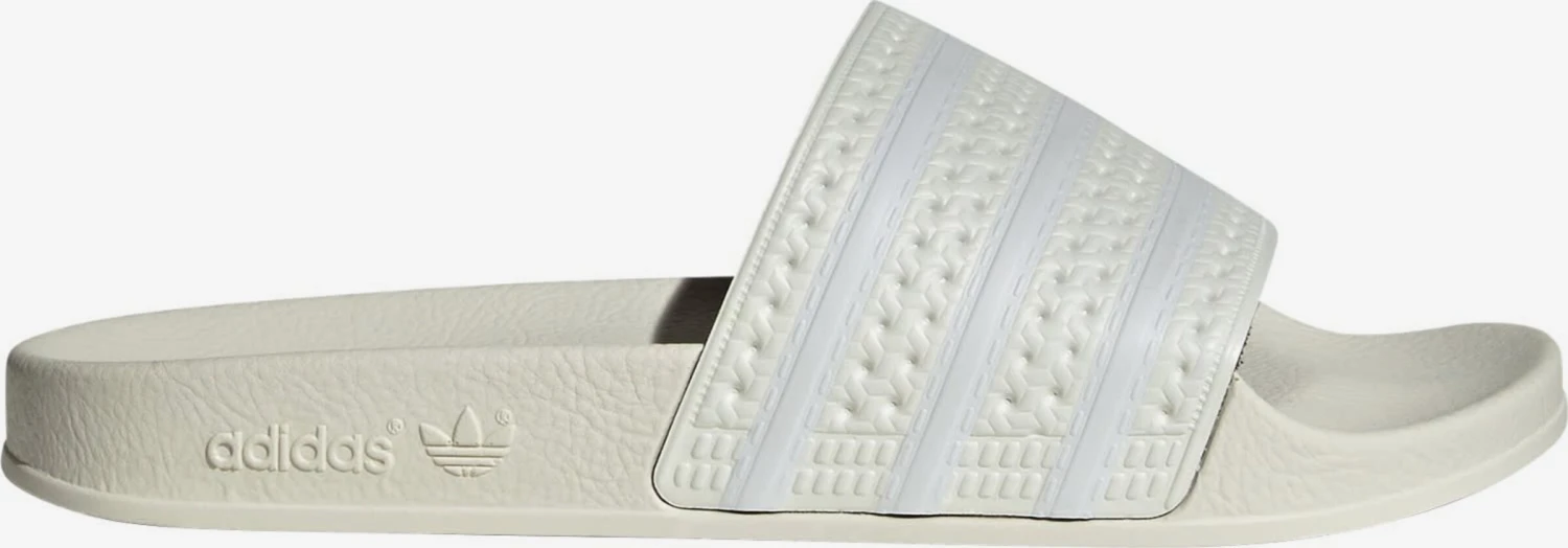 Adidas Originals Chaussures De Piscine Mule ADILETTE Femme Blanc 2 Adidas Originals Chaussures De Piscine Mule ADILETTE Femme Blanc – Image 2